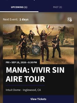 MANÁ CONCERT TICKETS