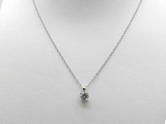 Birks 0.78 Dwt Diamond 2.8 Grams 18k White Gold 16 Inch Pendant Chain Gs1125lxermia