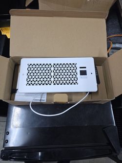 Register BOOSTER Fan For 4"×10" Register Holes With Remote Control,  Set Of 2 