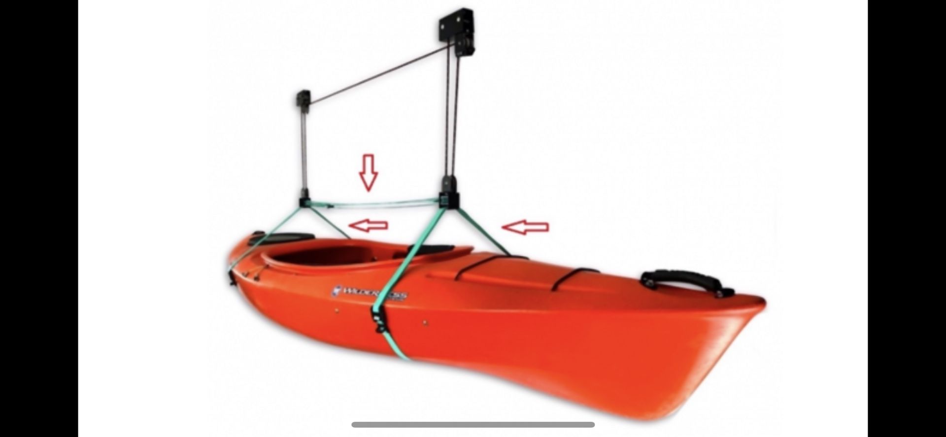 Ceiling Mounted Kayak Hoist