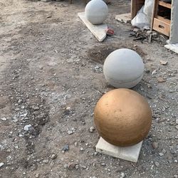 Bolas de concreto, 16 × 16 para decoración