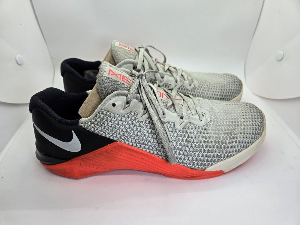 Nike Free Metcon Shoes Men's Grey Red CrossFit Workout