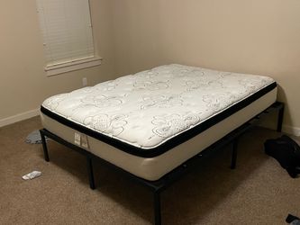 Queen bed with frame