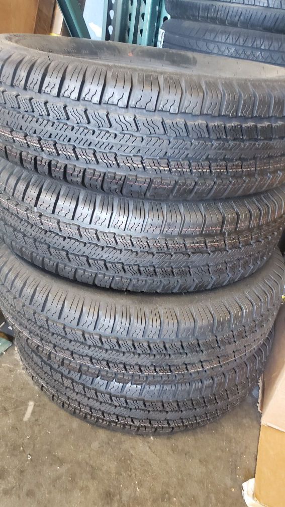 Four new trailer tires 205 75 14