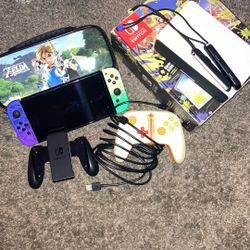 Nintendo Switch OLED: Splatoon 3 Edition w/ Pro Controller & Carrying Case + OG Box