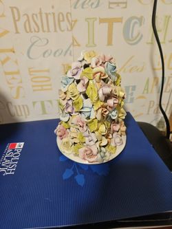 VTG -CAPODIMONTE Flora   decorative  centerpiece  ITALY