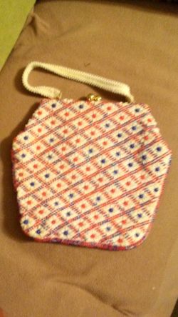 Beautiful Beaded Cloth Purse.