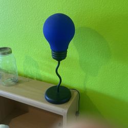 Light Bulb Lamp Blue Works