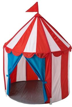 CIRKUSTALT CHILDREN’s TENT, Red/blue /white
