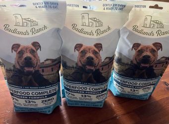 Badlands Ranch Superfood Complete High Protein Dog Food – 72 oz Total