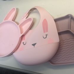 Silicone Baby Bib and Plates