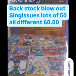 Back Stock Blow Out Slnglelssues Lots Of 50 All Different 
