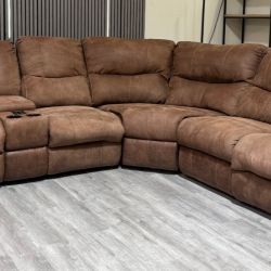 Reclining + Massage Sectional Sofa Set  –  Certified Clean + Free OC Delivery