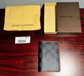 🔥Louis Vuitton Black & Red Damier Graphite Pocket Organizer🔥