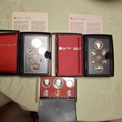 Royal canadian mint Proof sets nineteen eighty nineteen eighty two united states proof set nineteen seventy seven