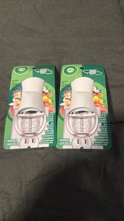 2 - Air Wick Plug-In Scented Oil Warmer Air Freshener Device, White, 1 Count