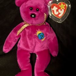 Ty Millennium Purple Beanie Baby Tag Errors