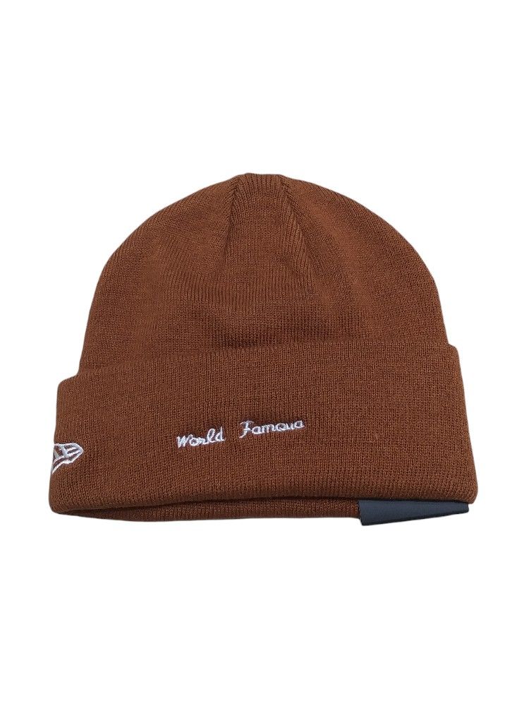 UA Supreme New Era Bandana Box Logo Beanie Brown Hat Skateboard