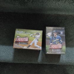 Baseball Bundle.  Two 2021 Stadium Club Blasters $ Two Topps 2021 16 Card Packs Series Two.  Cash Porch Pickup Redmond.
