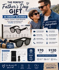 😎 The Ultimate Father’s Day Gift: AI Camera Smart Glasses