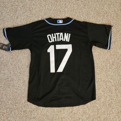 Shohei Ohtani Black With Blue Dodgers Adult And Youth Jerseys
