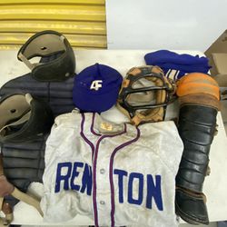 Vintage Baseball Uniform And Gear