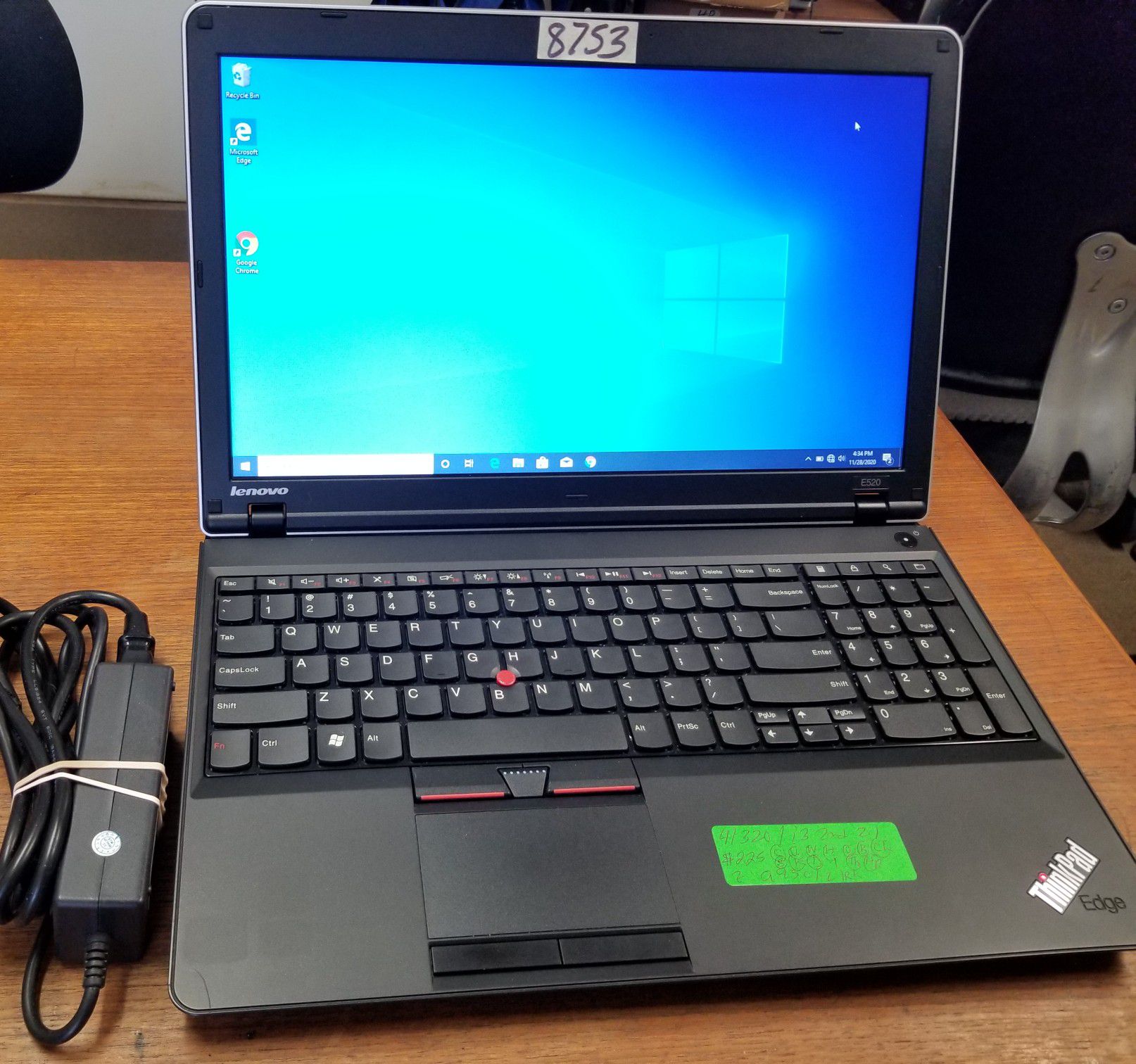 Fixed Price: Lenovo ThinkPad Edge E520 15.6" Laptop Intel i3-2310@2.10Gz 4GB 320GB HDMI Webcam Win10