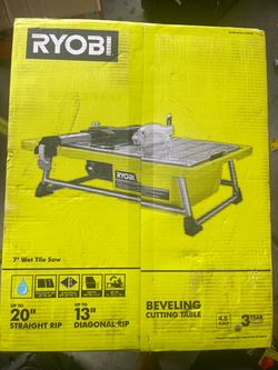 Ryobi 7" Wet Tile Saw