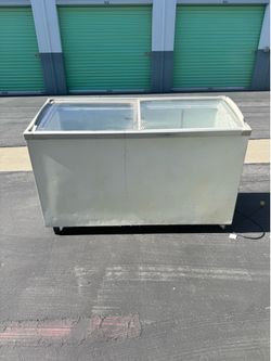 Commercial Freezer with Glass sliding doors