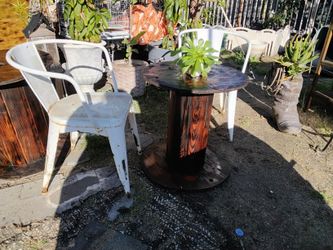 Rustic Table With 2 Chairs