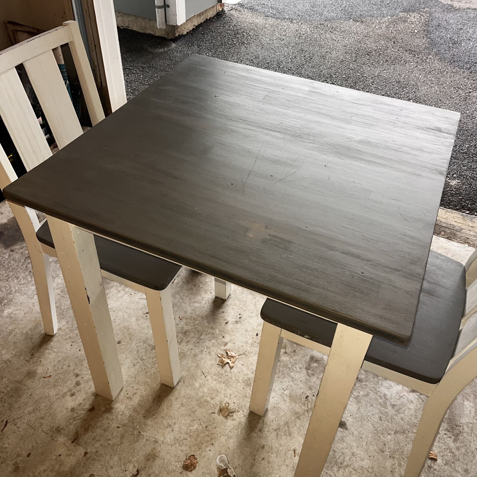 Square Table Two Chairs 