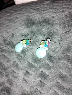 Handmade One Of Kind Of Lass Bead Earings