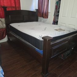 Bed Frame With Box Spring And Mattress 
