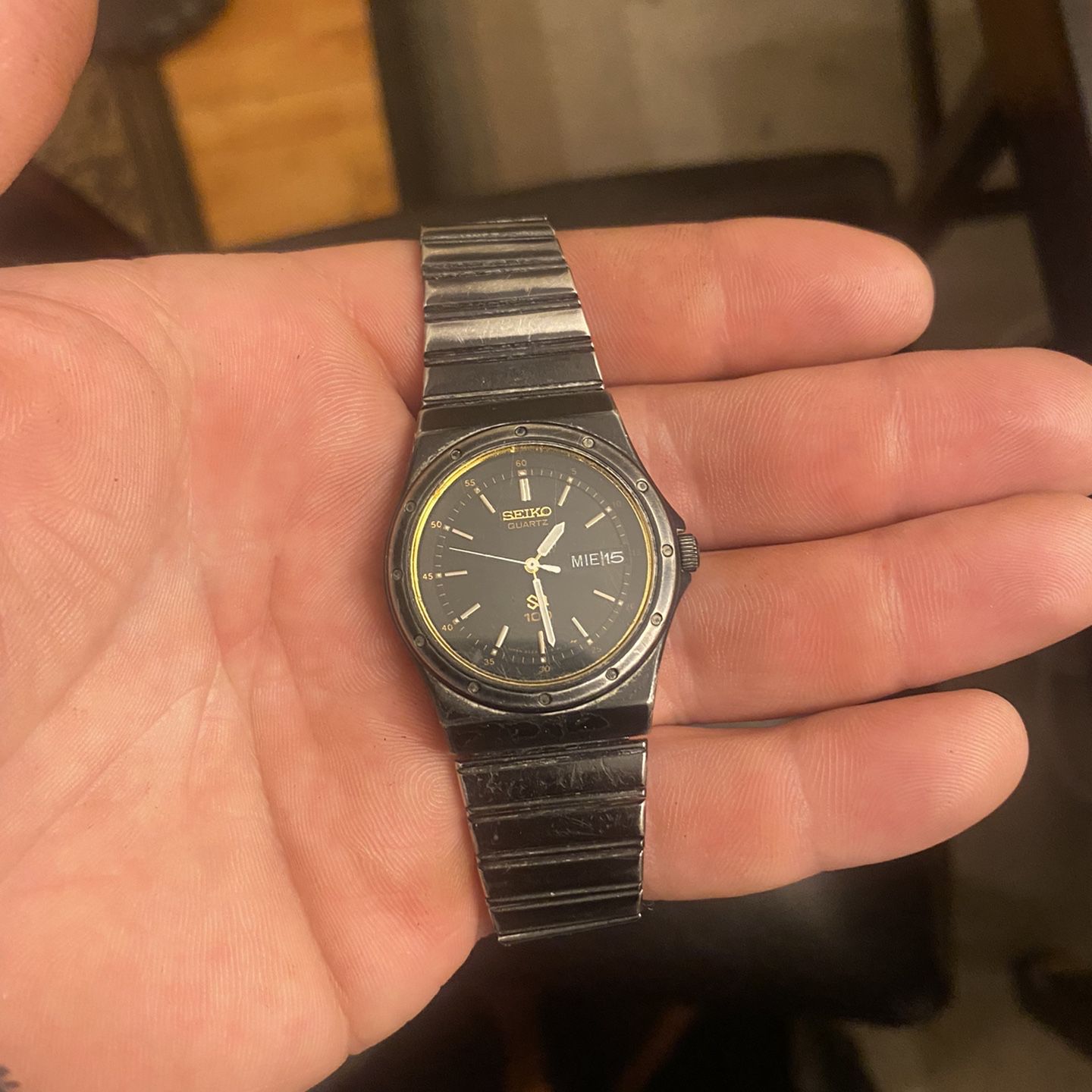 Vintage Seiko 8C23-6070 Black Mens Watch! New Battery. for Sale in Little  River, SC - OfferUp