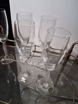 Vintage crystal  champagne glasses