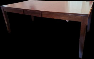 Extendable 60"-78" x 42" wood dining table
