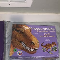 2 Large Floor Dinosaur Puzzles 