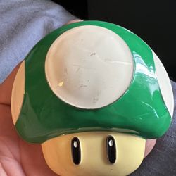 Green Mushroom Mario Belt Buckle
