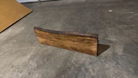 2 live edge shelves