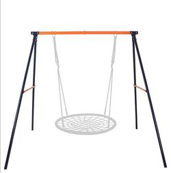 Swing Stand Frame, Heavy Duty A Frame Swing Set
for Backyard, Weight Capacity 440lbs, Hammock Chair Stand
