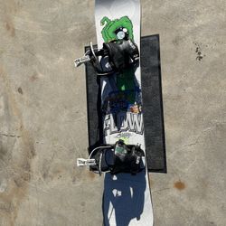 Snowboard And Bindings