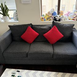 Travis Graphite 82'' Sofa 82"W x 38"D x 35"H