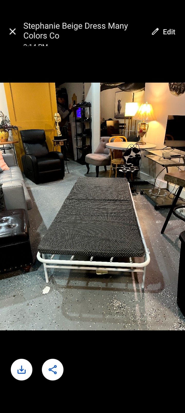 Bed "Let Out Bed For Possible Guest" Very Clean No Stains Pickup Today Or We Offer Delivery
