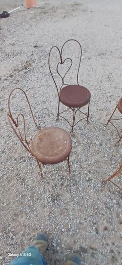 Chairs antique Soda shop Chairs 1920s to 1940s.