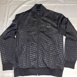 Debossed Bear Check Track Jacket
