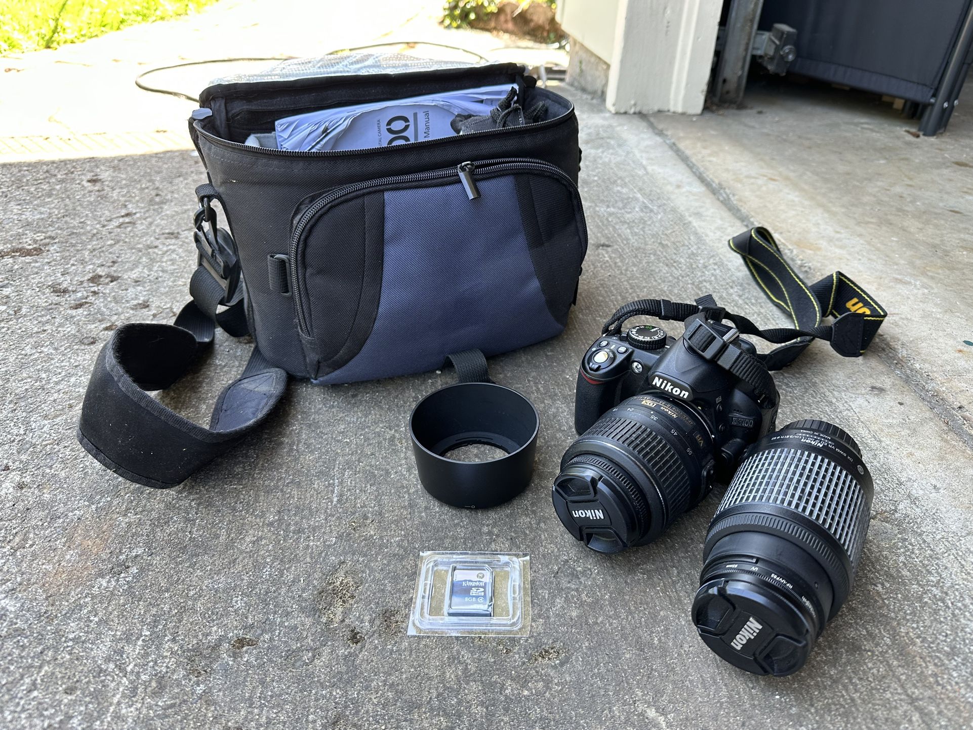 Nikon D3100 Camera With Two Lenses