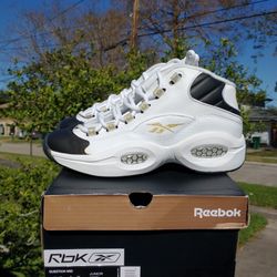 New Reebok Question Mid Gs Youth Size 5.5y
