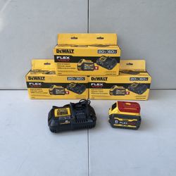 Dewalt Battery 6 AH 20v/60v And Charger 6 amp (Price Is Each Kit)