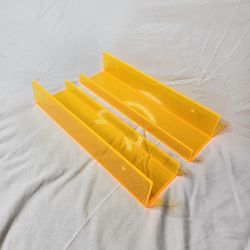 Orange Acrylic Plastic Shelf (2 Pieces)
