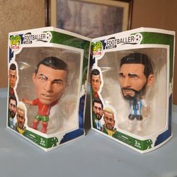 Figuras De Vynil De Messi Y Cristiano Ronaldo 